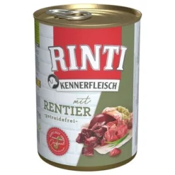 Voordeelpakket 12 X 400 G Rinti "Kennerfleisch" -Exporteren Bitiba winkel 111296 pla bilder rinti kennerfleisch rentier 400g hs 01 8