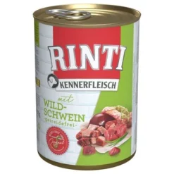Voordeelpakket 12 X 400 G Rinti "Kennerfleisch" -Exporteren Bitiba winkel 111297 pla bilder rinti kennerfleisch wildschwein 400g hs 01 7