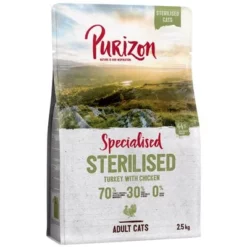 Purizon Sterilised Adult Kalkoen & Kip - Graanvrij Kattenvoer -Exporteren Bitiba winkel 120797 pla purizon cat sterilized turkeychicken 2 5kg 1000x1000 7