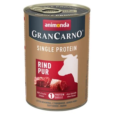 Animonda GranCarno Adult Single Protein Hondenvoer 24 X 400 G - Afbeelding 4