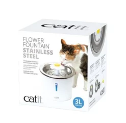 Catit Flower Drinkfontein Van RVS -Exporteren Bitiba winkel 135197 hagencontainer catit blumentrinkbrunnen edelstahl trinkbrunnen 3liter hs 02 1