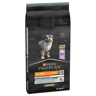 PURINA PRO PLAN All Sizes Puppy Sensitive Digestion Graanvrij Kalkoen Hondenvoer