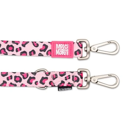 Max & Molly Multifunctionele Hondenlijn Leopard Pink 6 Max & Molly Multifunctionele Hondenlijn Leopard Pink - Afbeelding 4