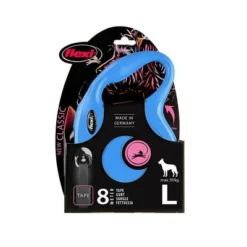 Flexi New Classic Rollijn L Blauw, 8 M -Exporteren Bitiba winkel 198004 pla flexi newclassic gurtleine l blau hs 02 8