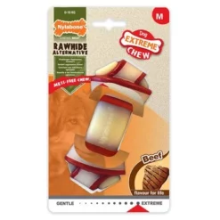 Nylabone Kauwbot Met Rundvleessmaak -Exporteren Bitiba winkel 225398 pla nylabone rohhautknochen rindfleischgeschmack hs 06 5