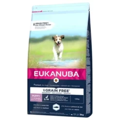 Eukanuba Grain Free Puppy Small / Medium Breed Zalm Hondenvoer