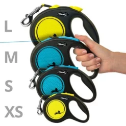 Flexi New Neon Rollijn Tape Blauw, 5 M -Exporteren Bitiba winkel 253696 flexi new neon gurt leine blau 5m hs 08 6