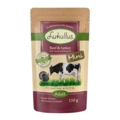 Voordeelpakket Lukullus Mini Maaltijdzakjes 48 X 150g -Exporteren Bitiba winkel 264997 pla luk mini beefturkey 6x150g 5 4