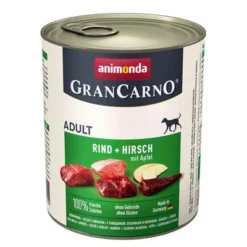 Voordeelpakket Animonda GranCarno Original Adult 12 X 800 G -Exporteren Bitiba winkel 27991 pla animonda grancarno rinduhirschapfel 800g 0 1