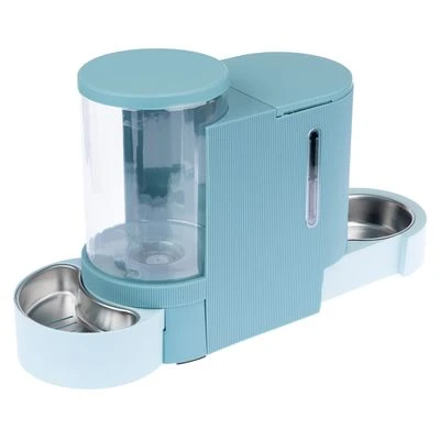 TIAKI Voer- En Waterdispenser, Lichtblauw 3 TIAKI Voer- En Waterdispenser, Lichtblauw