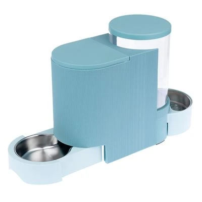 TIAKI Voer- En Waterdispenser, Lichtblauw 4 TIAKI Voer- En Waterdispenser, Lichtblauw - Afbeelding 2