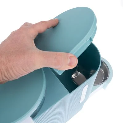 TIAKI Voer- En Waterdispenser, Lichtblauw 14 TIAKI Voer- En Waterdispenser, Lichtblauw - Afbeelding 12