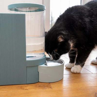 TIAKI Voer- En Waterdispenser, Lichtblauw 21 TIAKI Voer- En Waterdispenser, Lichtblauw - Afbeelding 19