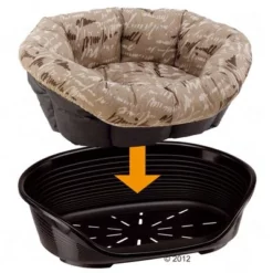 Ferplast Hondenmand Siesta Deluxe Zwart - Met Kussen Cities -Exporteren Bitiba winkel 305142 ferplast sofa beige2 07 2012 1
