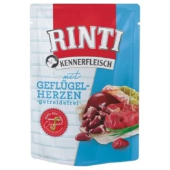 RINTI Kennerfleisch Zakjes 10 X 400 G 10 RINTI Kennerfleisch Zakjes 10 X 400 G -Exporteren Bitiba winkel 311996 pla rinti kennerfleisch pouch gefluegelherzen 400g hs 01 3