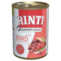 Voordeelpakket 12 X 400 G Rinti "Kennerfleisch" -Exporteren Bitiba winkel 3132 pla bilder rinti kennerfleisch rind 400g hs 01 8
