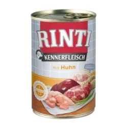 6 X 400 G RINTI Gemengd Probeerpakket Hondenvoer -Exporteren Bitiba winkel 3133 pla rinti kennerfleisch mit huhn 400g 0