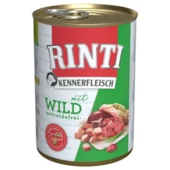 Voordeelpakket 12 X 400 G Rinti "Kennerfleisch" -Exporteren Bitiba winkel 3134 pla bilder rinti kennerfleisch wild 400g hs 01 9