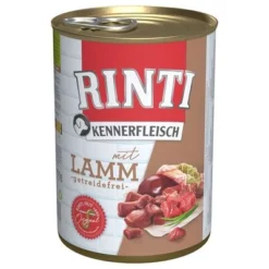 Voordeelpakket 12 X 400 G Rinti "Kennerfleisch" -Exporteren Bitiba winkel 3136 pla bilder rinti kennerfleisch lamm 400g hs 01 1