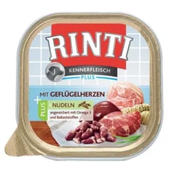 Voordeelpakket Rinti "Kennerfleisch" 9 X 300 G 15 Voordeelpakket Rinti "Kennerfleisch" 9 X 300 G -Exporteren Bitiba winkel 31739 PLA Rinti Kennerfleisch Gefluegelherzen Nudeln 300g 3