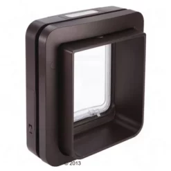 SureFlap Microchip Huisdierluik XXL -Exporteren Bitiba winkel 326327 brown pet door rear angled 06 2013 5