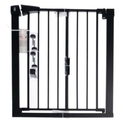 TIAKI Zwart Hondenhek Met Verlengstuk Van 7 Cm -Exporteren Bitiba winkel 334696 pla tiaki dog gate black fg 8090 7