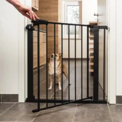 TIAKI Zwart Hondenhek Met Verlengstuk Van 7 Cm -Exporteren Bitiba winkel 334696 tiaki dog gate black fg 8112 7