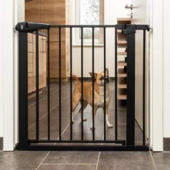 TIAKI Zwart Hondenhek Met Verlengstuk Van 7 Cm -Exporteren Bitiba winkel 334696 tiaki dog gate black fg 8124 5