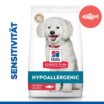 Hill's Science Plan Adult Hypoallergenic Small & Mini Met Zalm Hondenvoer 3 Hill's Science Plan Adult Hypoallergenic Small & Mini Met Zalm Hondenvoer