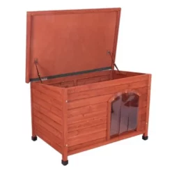 Woody Platdak-hondenhok Met Kunststof Deur -Exporteren Bitiba winkel 55518 pla woody flachdach fg 8287 3