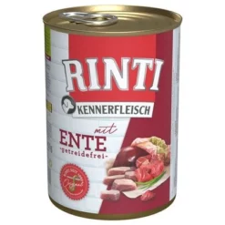 Voordeelpakket 12 X 400 G Rinti "Kennerfleisch" -Exporteren Bitiba winkel 59045 pla bilder rinti kennerfleisch ente 400g hs 01 9