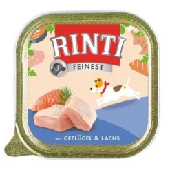 Megapak Rinti Fijnste 44 X 150 G Hondenvoer -Exporteren Bitiba winkel 60592 PLA Rinti Feinest Gefluegel Lachs 150g 6 1