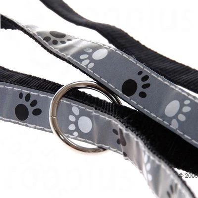 Trixie Set: Halsband Poten Zilver Reflect + Hondenlijn 10 Trixie Set: Halsband Poten Zilver Reflect + Hondenlijn - Afbeelding 8