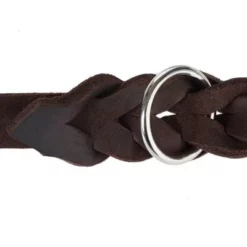 Heim Dubbele Lijn Uit Leer Met Ingevlochten Musketonhaak -Exporteren Bitiba winkel 66497 heim lederleine fg 6 2