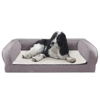 Orthopedische Hondenbank Grijs 4 Orthopedische Hondenbank Grijs - Afbeelding 2