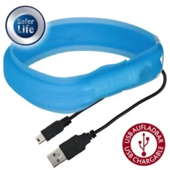 Trixie USB Flash Lichthalsband Langhaar -Exporteren Bitiba winkel 71049 trixie leuchthalsband langhaar ret 01 5