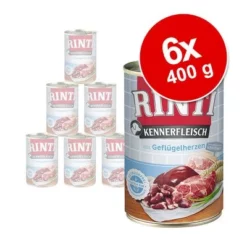 6 X 400 G RINTI Gemengd Probeerpakket Hondenvoer