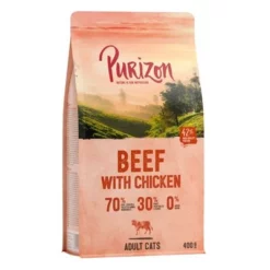 Purizon Adult Rund & Kip Kattenvoer -Exporteren Bitiba winkel 92361 pla purizon cat beefchicken 400g 1000x1000 1