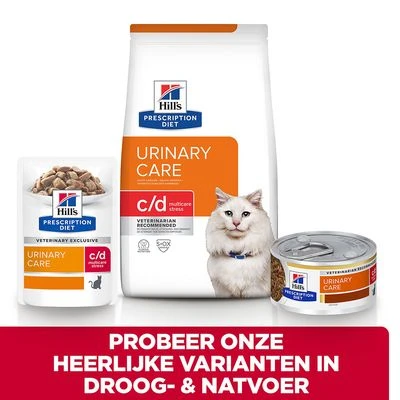 Hill's Prescription Diet C/d Multicare Stress Urinary Care Met Vis Kattenvoer 4 Hill's Prescription Diet C/d Multicare Stress Urinary Care Met Vis Kattenvoer - Afbeelding 2