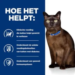 Hill's Prescription Diet Feline M/D Diabetes/Low Fat Kattenvoer Met Kip -Exporteren Bitiba winkel atf 605661 how it helps 1