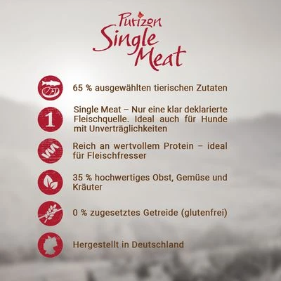 Purizon Single Meat Adult Paard Met Zoete Aardappel - Graanvrij Hondenvoer 4 Purizon Single Meat Adult Paard Met Zoete Aardappel - Graanvrij Hondenvoer - Afbeelding 2
