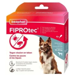 Beaphar FiproTec Vlooien- En Tekendruppels Hond 10-20kg
