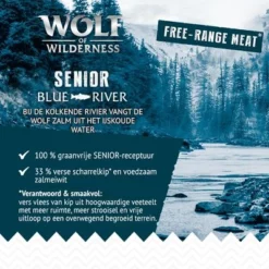 Wolf Of Wilderness Senior Blue River Scharrelkip & Zalm Hondenvoer 11 Wolf Of Wilderness Senior Blue River Scharrelkip & Zalm Hondenvoer -Exporteren Bitiba winkel free range blue river senior 8