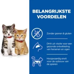 Hill's Science Plan Kitten <1 No Grain Met Kip Kattenvoer -Exporteren Bitiba winkel h177427 p303900 hills sp no grain cat kitten chicken nl nl key benefits 5
