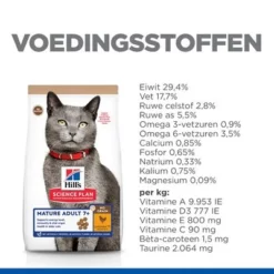 Hill's Science Plan Mature Adult 7+ No Grain Met Kip Kattenvoer -Exporteren Bitiba winkel h177427 p303901 hills sp no grain cat ma chicken nl nl nutrition content 9
