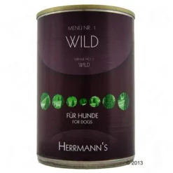 Herrmann's Menu Smulpakket 12 X 400 G -Exporteren Bitiba winkel herrmanns men hundwild 400 1