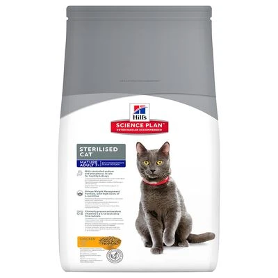 Hill's Science Plan Mature Adult 7+ Sterilised Cat 4 Hill's Science Plan Mature Adult 7+ Sterilised Cat - Afbeelding 2