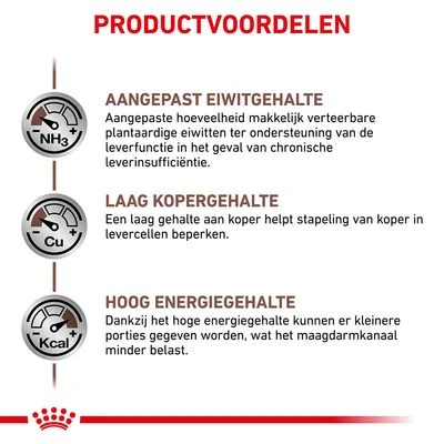 Royal Canin Veterinary - Hepatic HF Hondenvoer 5 Royal Canin Veterinary - Hepatic HF Hondenvoer - Afbeelding 3