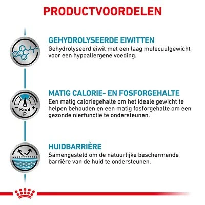 Royal Canin Veterinary - Hypoallergenic Moderate Calorie Hondenvoer 5 Royal Canin Veterinary - Hypoallergenic Moderate Calorie Hondenvoer - Afbeelding 3