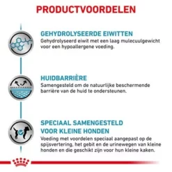 Royal Canin Veterinary - Hypoallergenic Small Dog Hondenvoer -Exporteren Bitiba winkel rc vet dry doghyposd cv eretailkit 3 nl nl 2